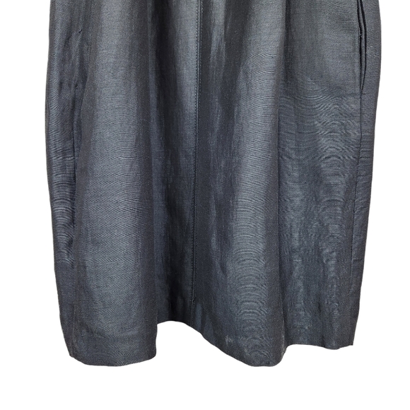 Club Monaco Ruffle Front Zipper Little Black Dress Mini Women's Size 6 - Picture 9 of 16